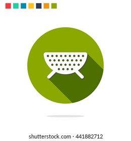 Vector illustration of colander icon