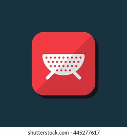 Vector illustration of colander icon