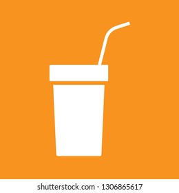 Vector illustration of cold drink icon, EPS10.