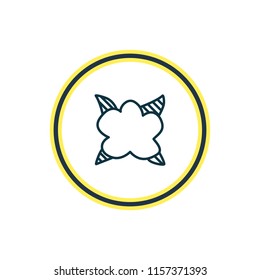 Vector illustration of cole icon line. Beautiful food element also can be used as cauliflower icon element.