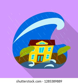 Vector illustration of collapse and environment  icon. Set of collapse and distress vector icon for stock.