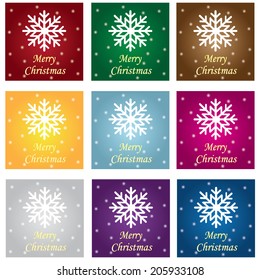 Vector illustration collection abstract Christmas Background - eps10