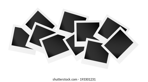 vector illustration, collection of the blank photo frame