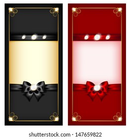Vector illustration - collection of greeting cards. Created with gradient mesh, transparency  and blending modes. 