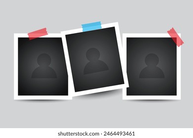 Vector illustration Collection Photo booth picture frames, collage,collage templates,birthday collage,collage art