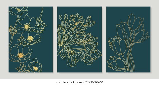 Vector illustration collection - trendy abstract creative minimalist prints and compositions for wall art decoration, posters, greeting cards