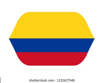 vector illustration of Colombia flag 