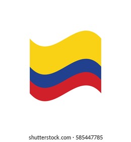 vector illustration of Colombia flag