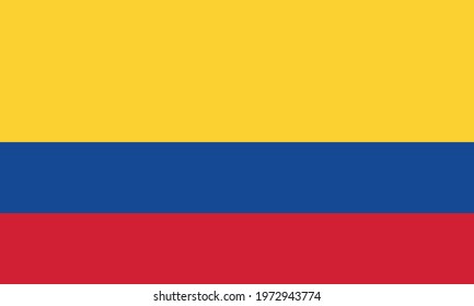vector illustration of the Colombia flag. patriotic concept
