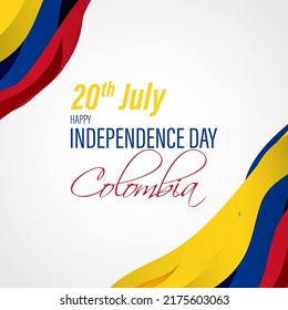 Vector illustration for Colombia Independence Day