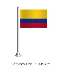 Vector Illustration of  Colombia Independence Day. Celebration banner. Flag of Colombia
