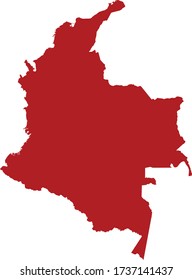 vector illustration of Colombia map