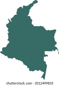 vector illustration of Colombia map