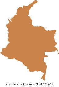 Vector illustration of Colombia map