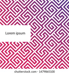 Vector illustration of color abstract geometric pattern background with line gradient texture for minimal dynamic design.