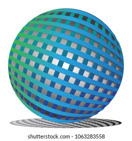 Vector illustration of a color ball with a 3d look. Concepts for use in graphic design and logo.