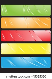 Vector illustration of color banners