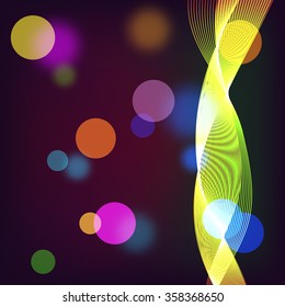 Vector illustration color boke background