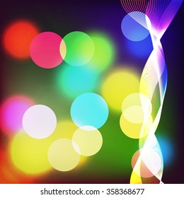 Vector illustration color boke background