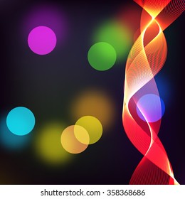 Vector illustration color boke background
