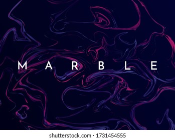 Vector illustration. Color bright wallpaper. Copy space for text. Fluid marble. Marbled line and shape close up. Design element for website, web template, banner, poster. Modern ornament. Paint splash