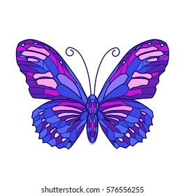 Vector Set Watercolor Butterflies Stock Vector (Royalty Free) 228303667