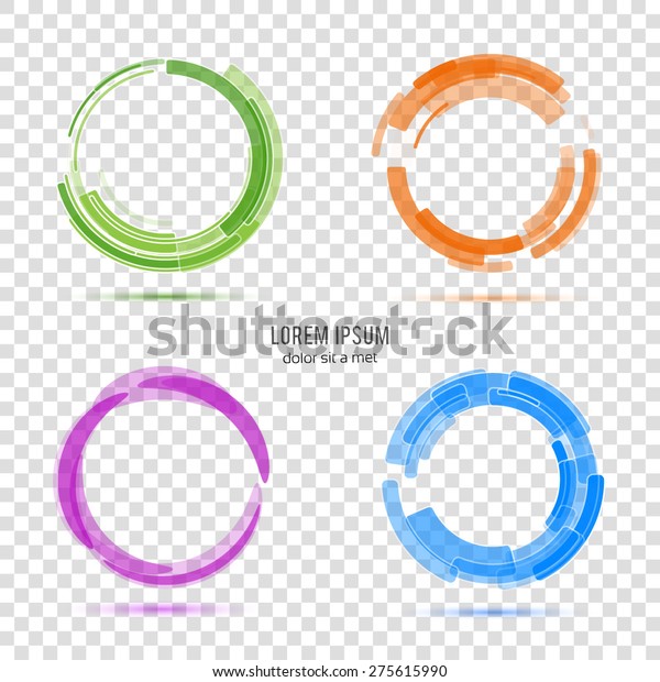 Vector Illustration Color Circles Business Abstract Stock Vector ...