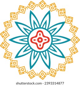Vector illustration of color full   Mandala design