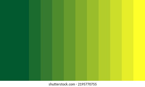 Vector Illustration of color gradient from green to yellow vector. Green to yellow color palette background design. Vertical Stripes Background.
