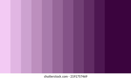 Ilustración vectorial del gradiente de color del vector violeta claro al violeta oscuro. diseño de fondo de paleta de color violeta claro a violeta oscuro. 