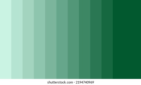 Vector Illustration Of Color Gradient From Light Green To Dark Green Vector. Light Green To Dark Green Color Palette Vector Illustration. Vertical Stripes Background. Vector Eps10.
