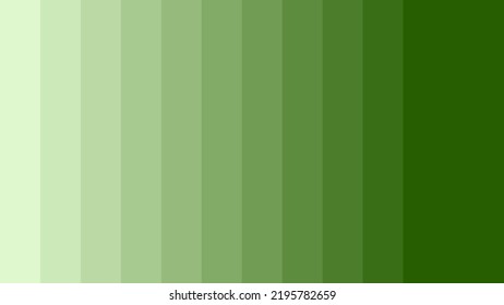 Vector Illustration of color gradient from light green to dark yellow green vector. . light green to dark yellow green color palette vector illustration. Vertical Stripes Background.
