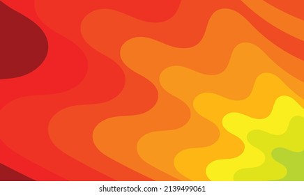 Vector illustration of color grading abstract sunset