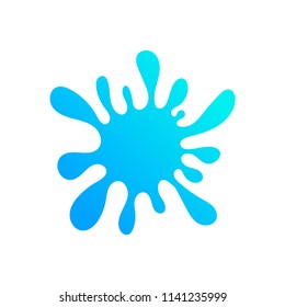 Vector Illustration of Color Paint Splashes