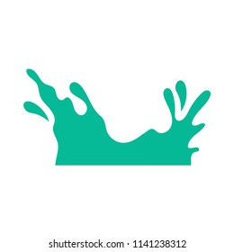 Vector Illustration of Color Paint Splashes