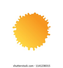 Vector Illustration of Color Paint Splashes