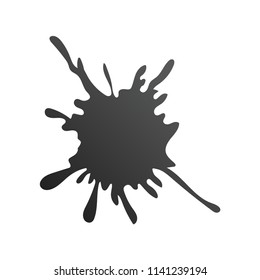Vector Illustration of Color Paint Splashes