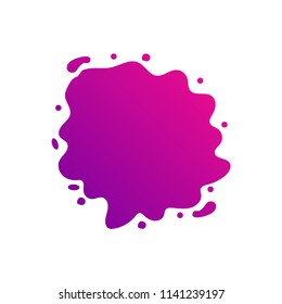 Vector Illustration of Color Paint Splashes