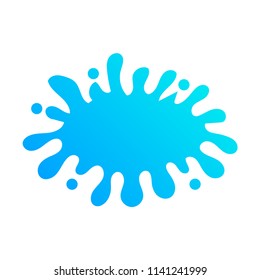 Vector Illustration of Color Paint Splashes