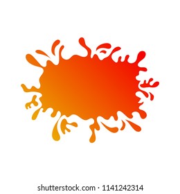 Vector Illustration of Color Paint Splashes