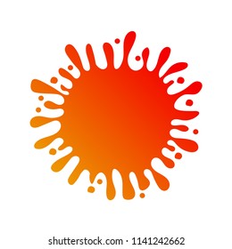 Vector Illustration of Color Paint Splashes