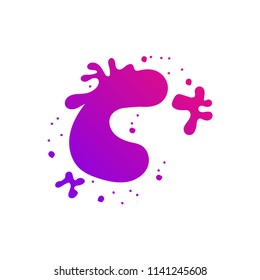 Vector Illustration of Color Paint Splashes
