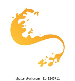Vector Illustration of Color Paint Splashes