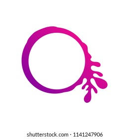 Vector Illustration of Color Paint Splashes