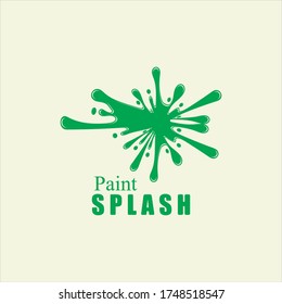 Vector illustration of color paint splashes.