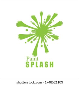 Vector illustration of color paint splashes.