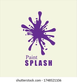 Ilustración vectorial de las salpicaduras de pintura de color.