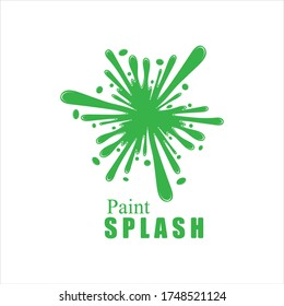 Vector illustration of color paint splashes.