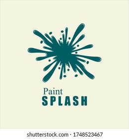 Vector illustration of color paint splashes.