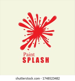 Vector illustration of color paint splashes.